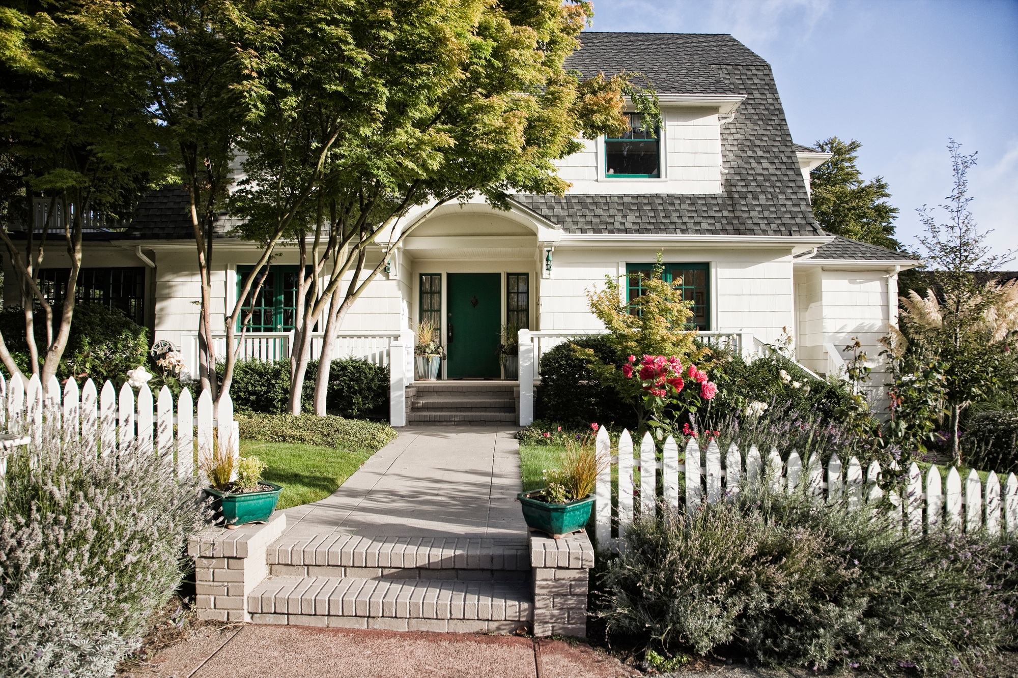 Remodeled older style home exterior